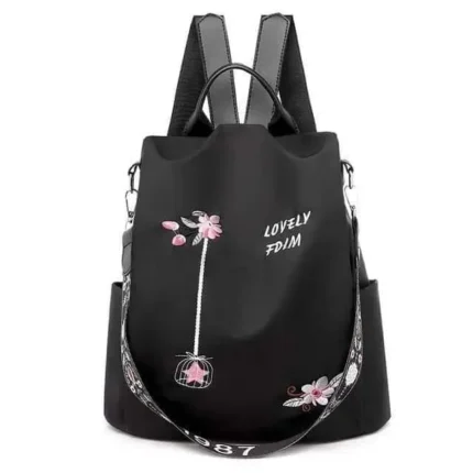 New style embroidery Floral backpack anti-theft travel or School bag Oxford cloth shoulder crossbody bag gift item